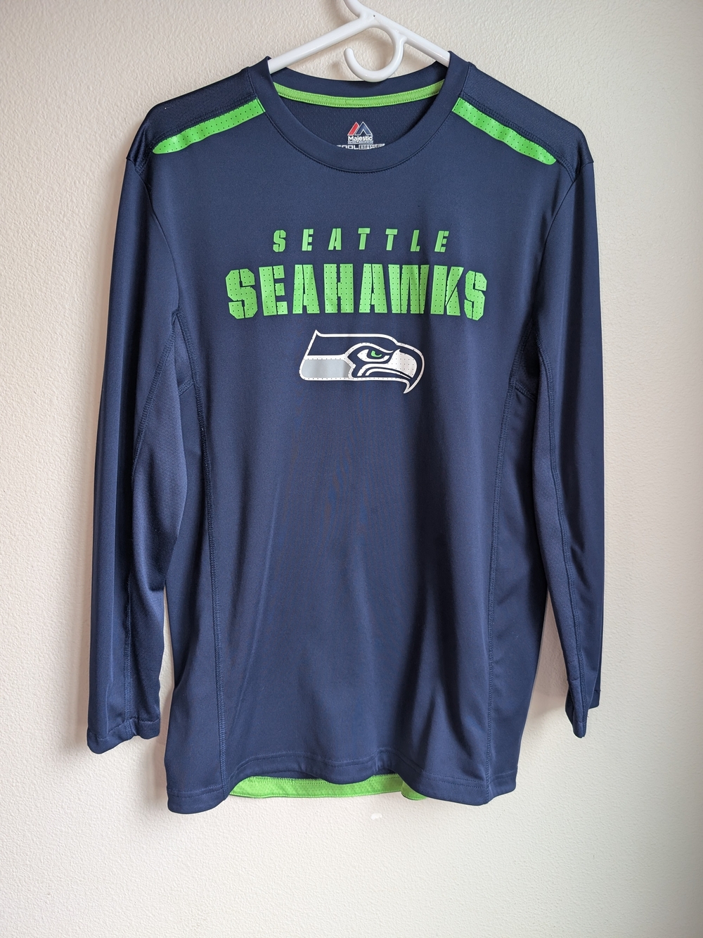 Seattle Seahawks Long-Sleeve Mens Performance Tee  By majestic Size M